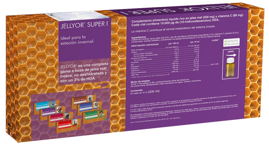 Jellyor Super I 20 Viales de Jalea Real Eladiet