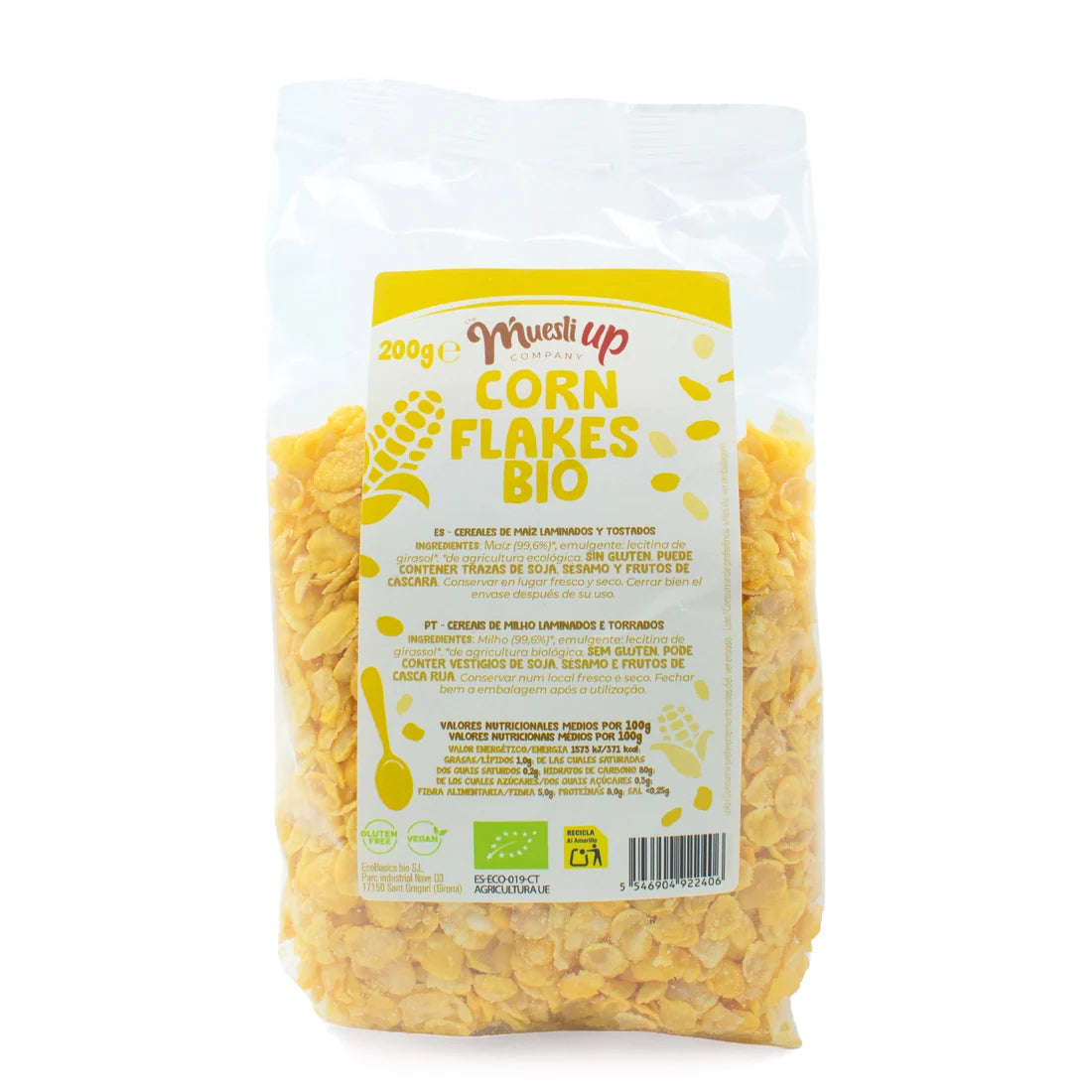 Cornflakes sin gluten BIO 200G | MUESLI UP