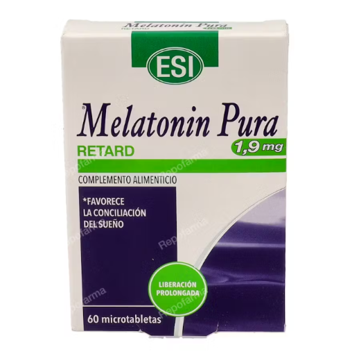 MELATONIN RETARD PURA 1,9mg. 60microtabletas