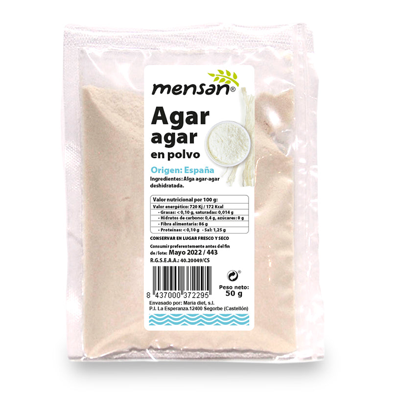 Agar Agar en Polvo 50gr Mensan