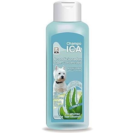 Champú ICA CHP36 con acondicionador de aloe vera para perros. 750 ml