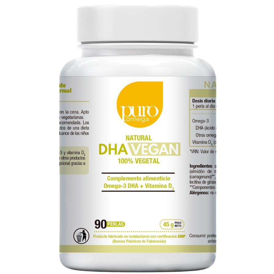 Natural DHA Vegan Beps 90 perlas Puro Omega