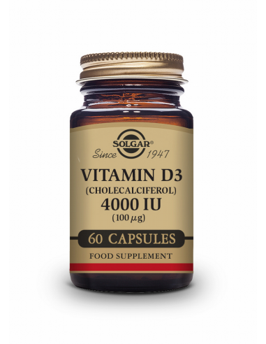 Solgar Vitamina D3 4000 UI 60 Cápsulas Vegetales