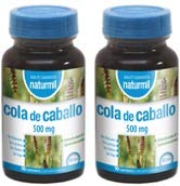 NATURMIL Cola de Caballo 500 mg Packung (2 Stück), 180 Tabletten, geeignet für Veganer, verträglich für Diabetiker,
