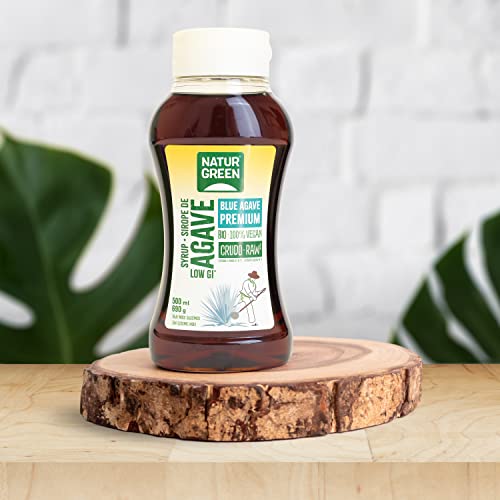 NaturGreen, Sirope Agave crudo Ecológico Bio, Endulzante natural.