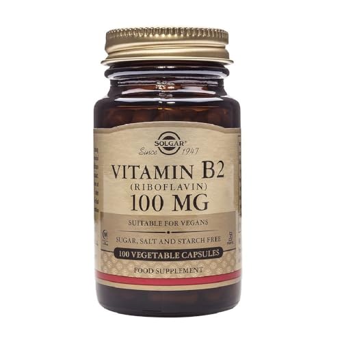 Solgar Vitamina B2 (Riboflavina) Mg - Envase de 100 Cápsulas Vegetales