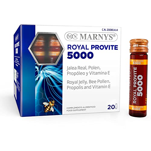 Marny's Pure Royal Jelly 3.850 mg – Royal Provite 5000 – Maximale Energie für besondere Zeiten – 20 Fläschchen 416 g