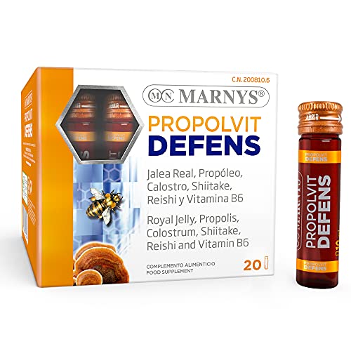 MARNYS Propolvit verteidigt die Abwehrkräfte mit Gelée Royale, Propolis, Kolostrum und Vitaminen, 20 Fläschchen