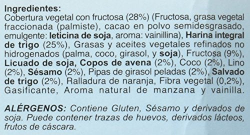HIJAS DEL SOL Galletas Integrales de Muesli de Cereales, con Chocolate - 500 gr