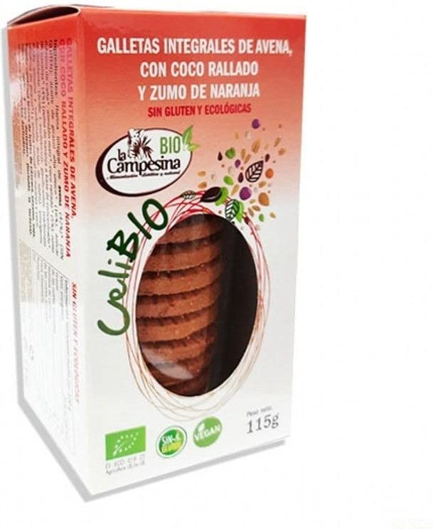 CELIBIO ROJA GALLETA AVENA COCO NARANJA 115gr.