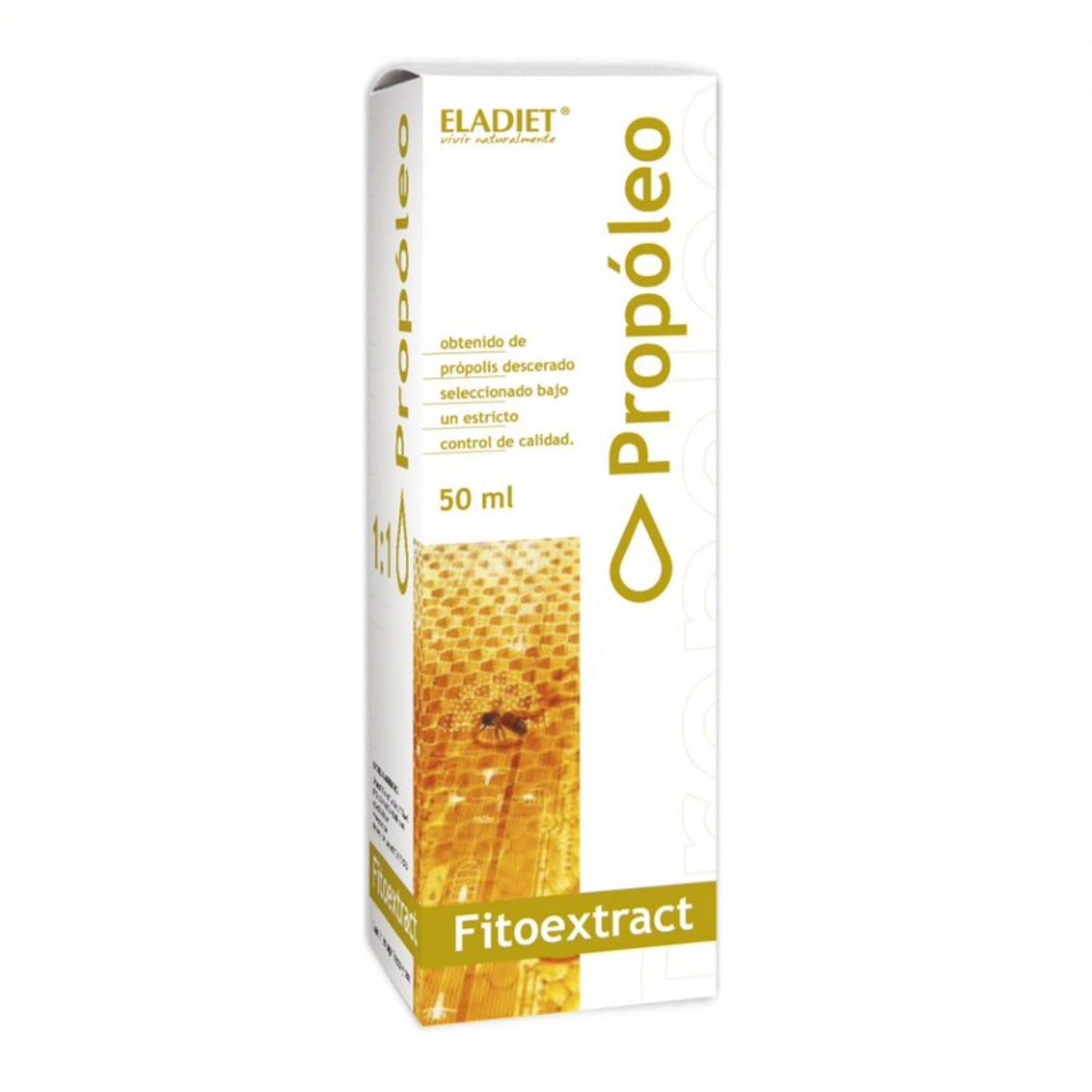 Fitoextract de Própolis - 50 ml - Favorece la Suavidad de Garganta - Contribuye a Mantener el Sistema Inmunitario en Buen Estado - Elaborado 100% con Própolis - Eladiet