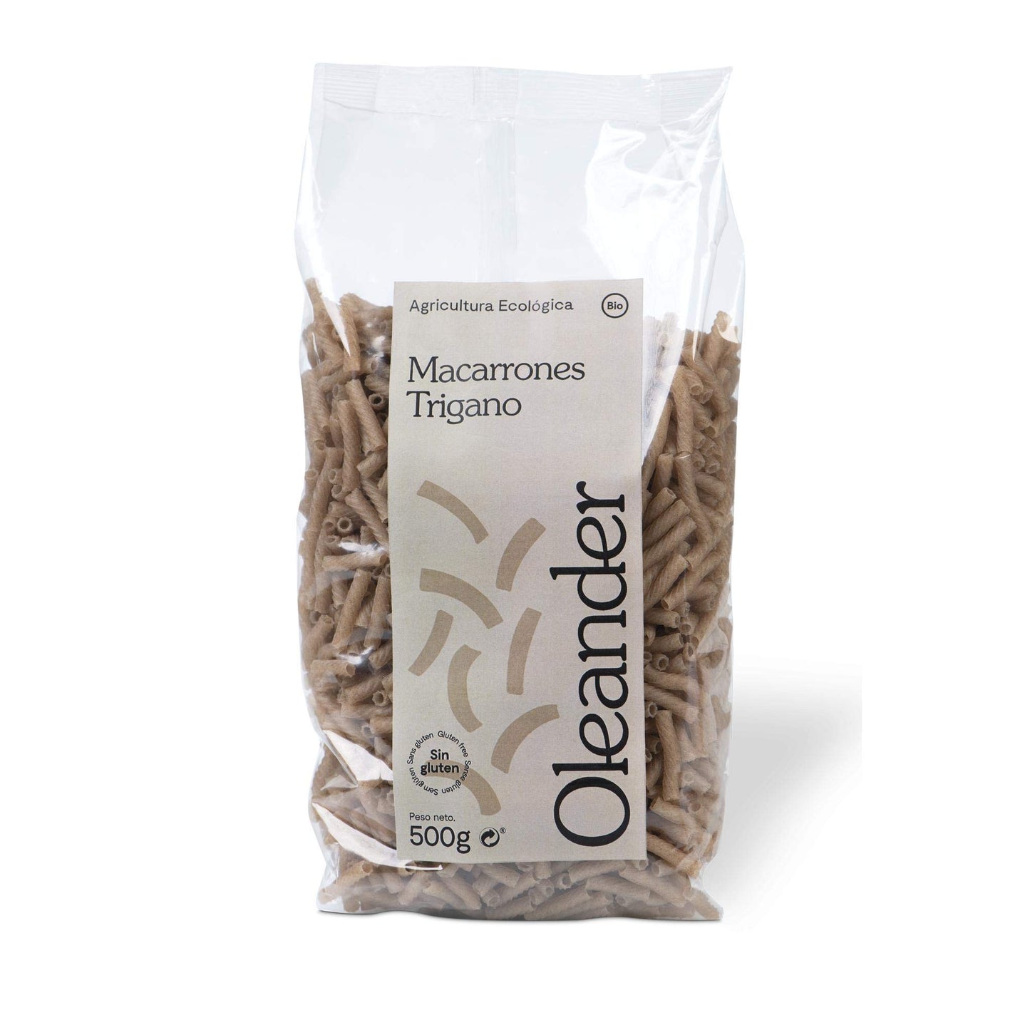 Macarrones de arroz amaranto y quinoa Oleander 500 g