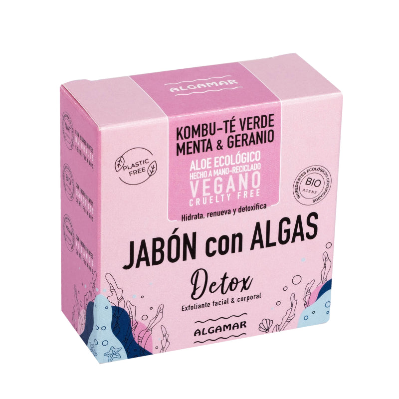 Jabón con Algas en pastilla. DETOX.