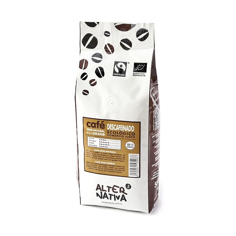 Café Descafeinado Grano Bio-Ft. 500G.