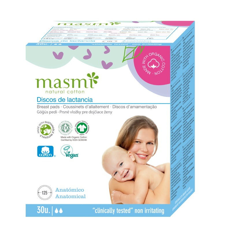 Discos Lactancia Masmi Natural Cotton 30U