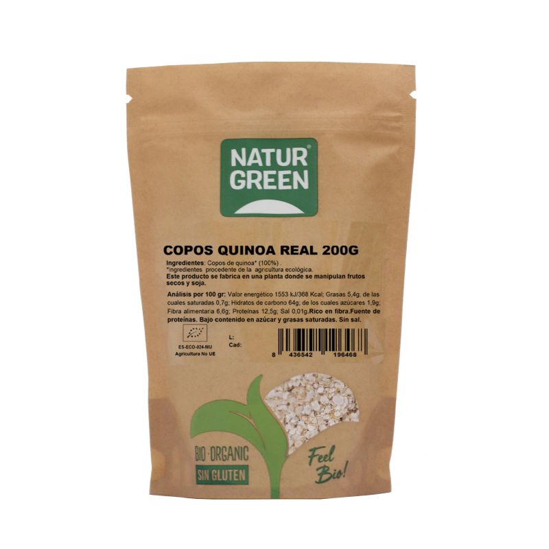 Copos de Quinoa Real Bio 200 G S/Gluten