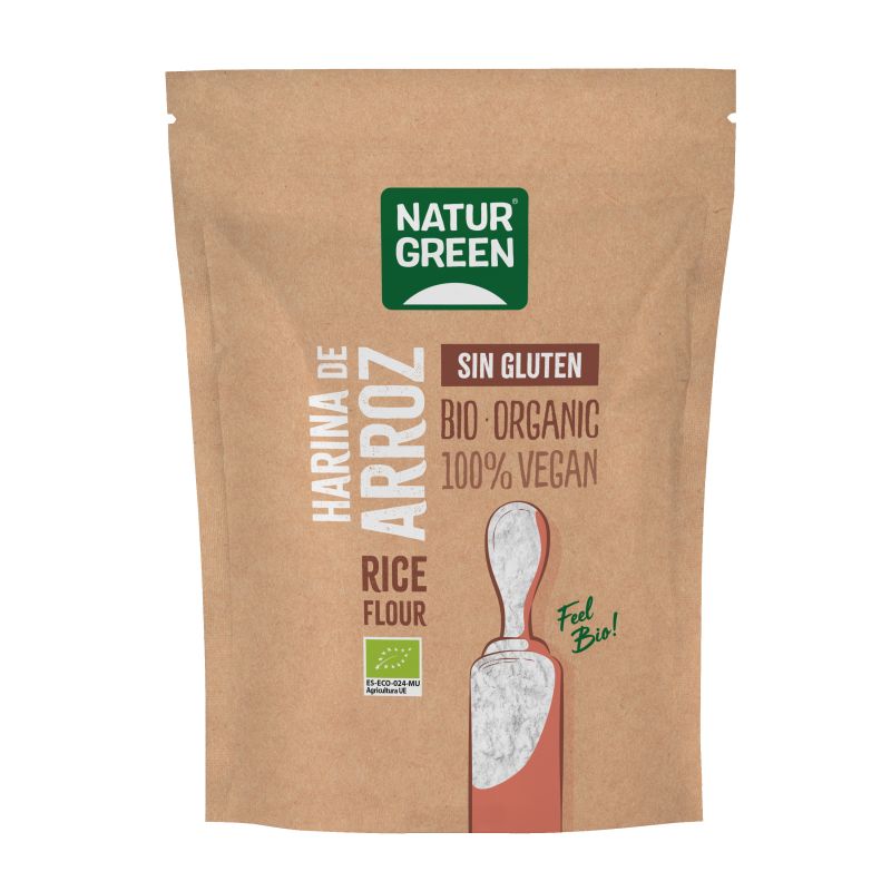 Harina de Arroz Bio sin Gluten 500 G