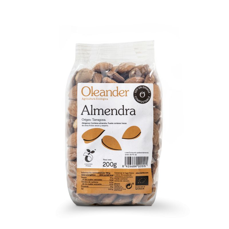 Almendra con Piel 200G