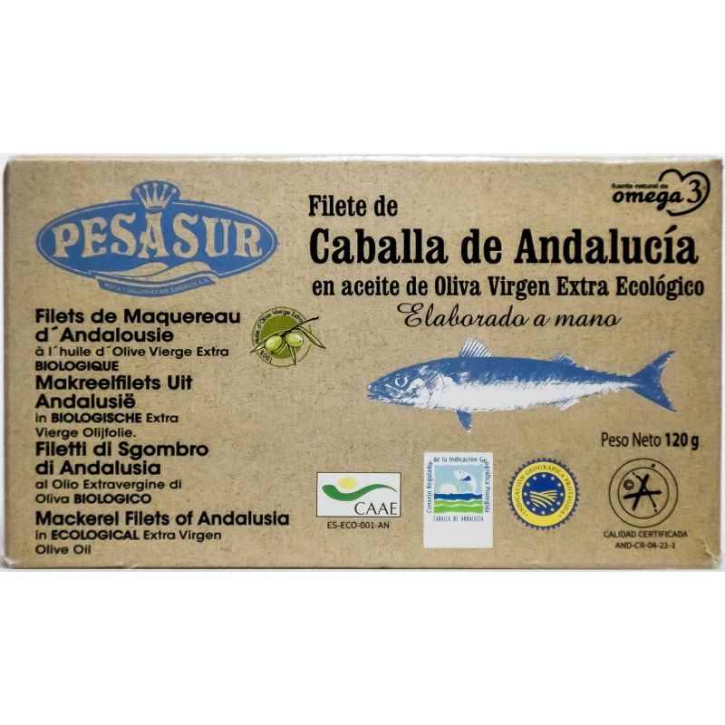 Filetes de Caballa de Andalucía (Lata)