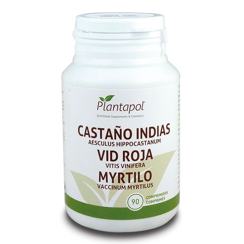 Castaño de Indias, Vid Roja y Myrtilo (90 Comprimidos 600 Mg)