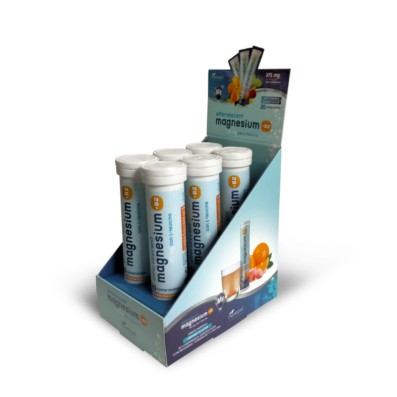 Magnesium + Vitamina B2 con Leucina,