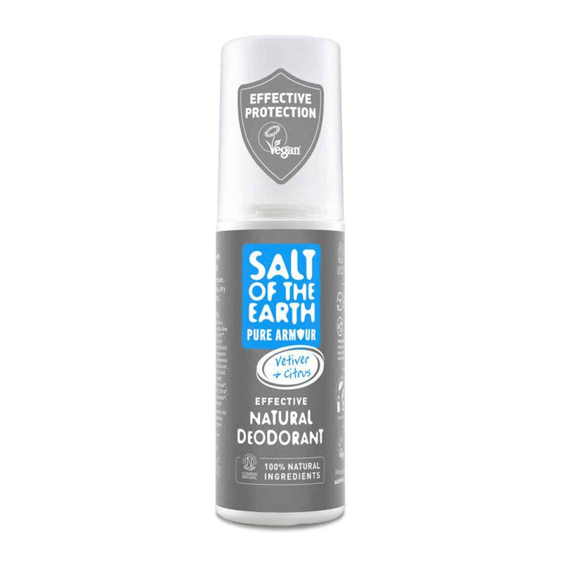 Desodorante spray vetiver y citrus pura armadura 100ml Salt of the earth