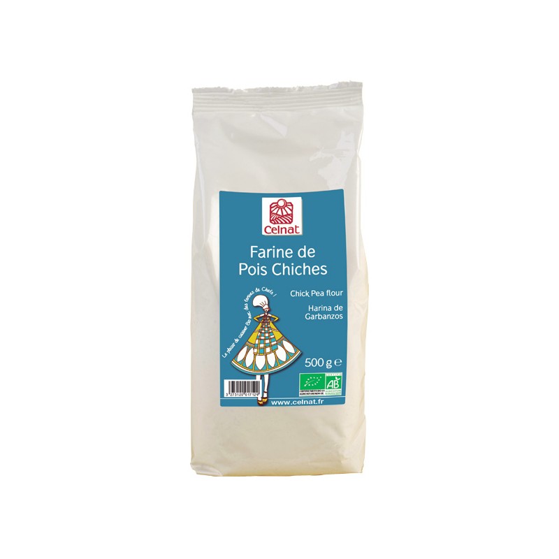 Harina de garbanzos bio 500g Celnat