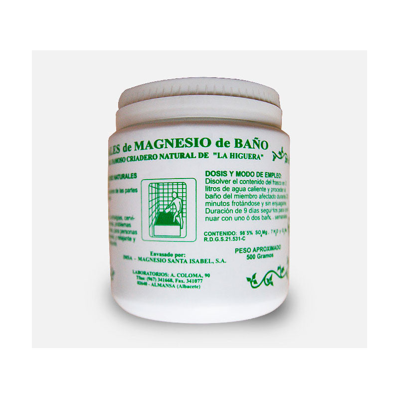 Sales de magnesio bote de 500 g Santa Isabel