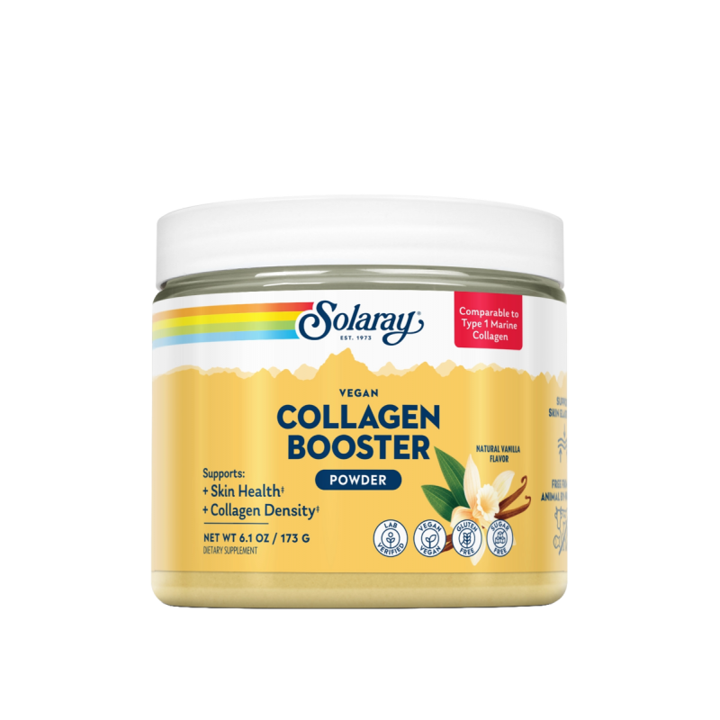 Suplemento Vegano Collagen Booster Solaray 173g Piel y Articulaciones