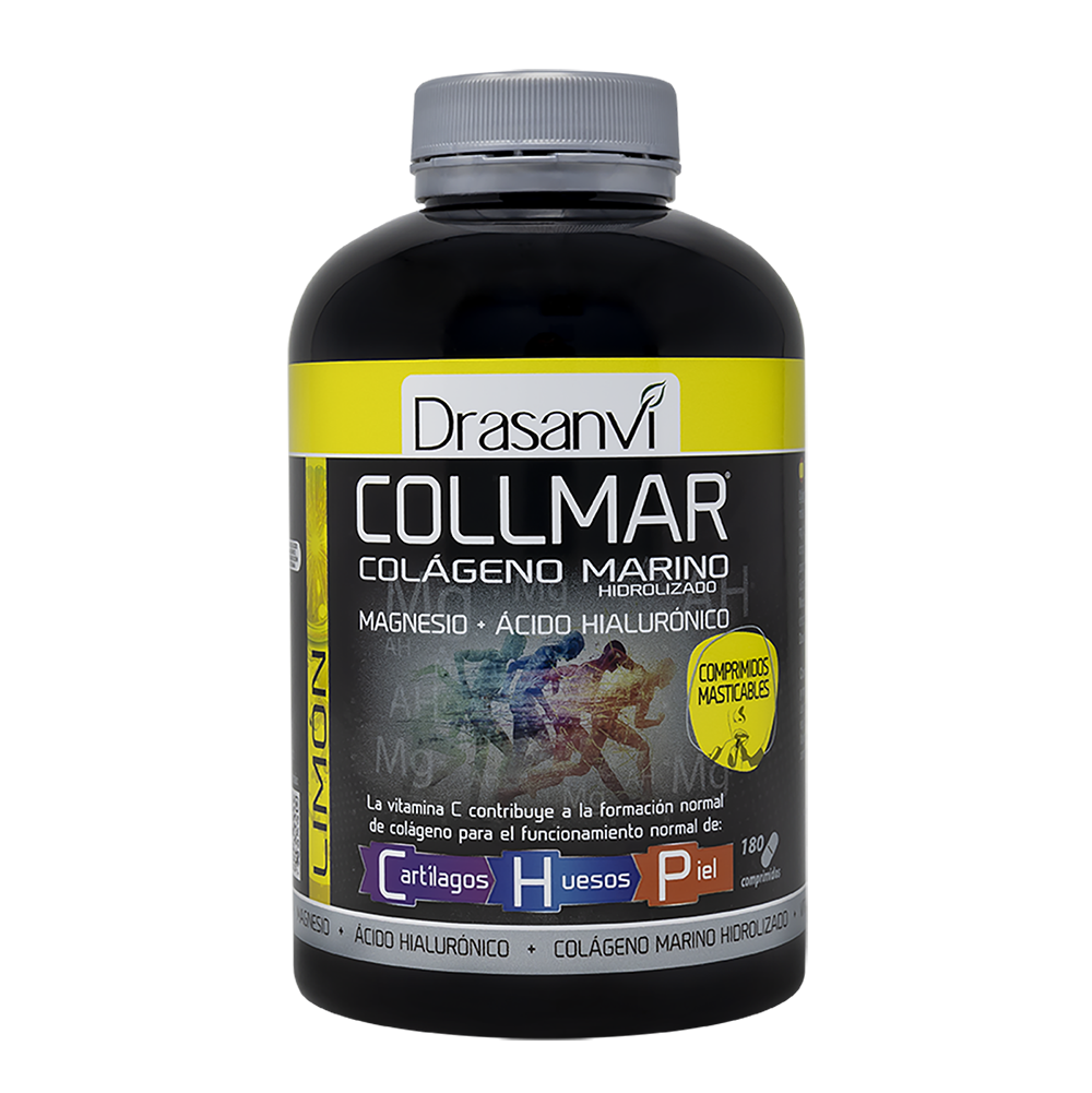 Collmar Limón Comprimidos Masticables 180 Tabletas de Colágeno Marino