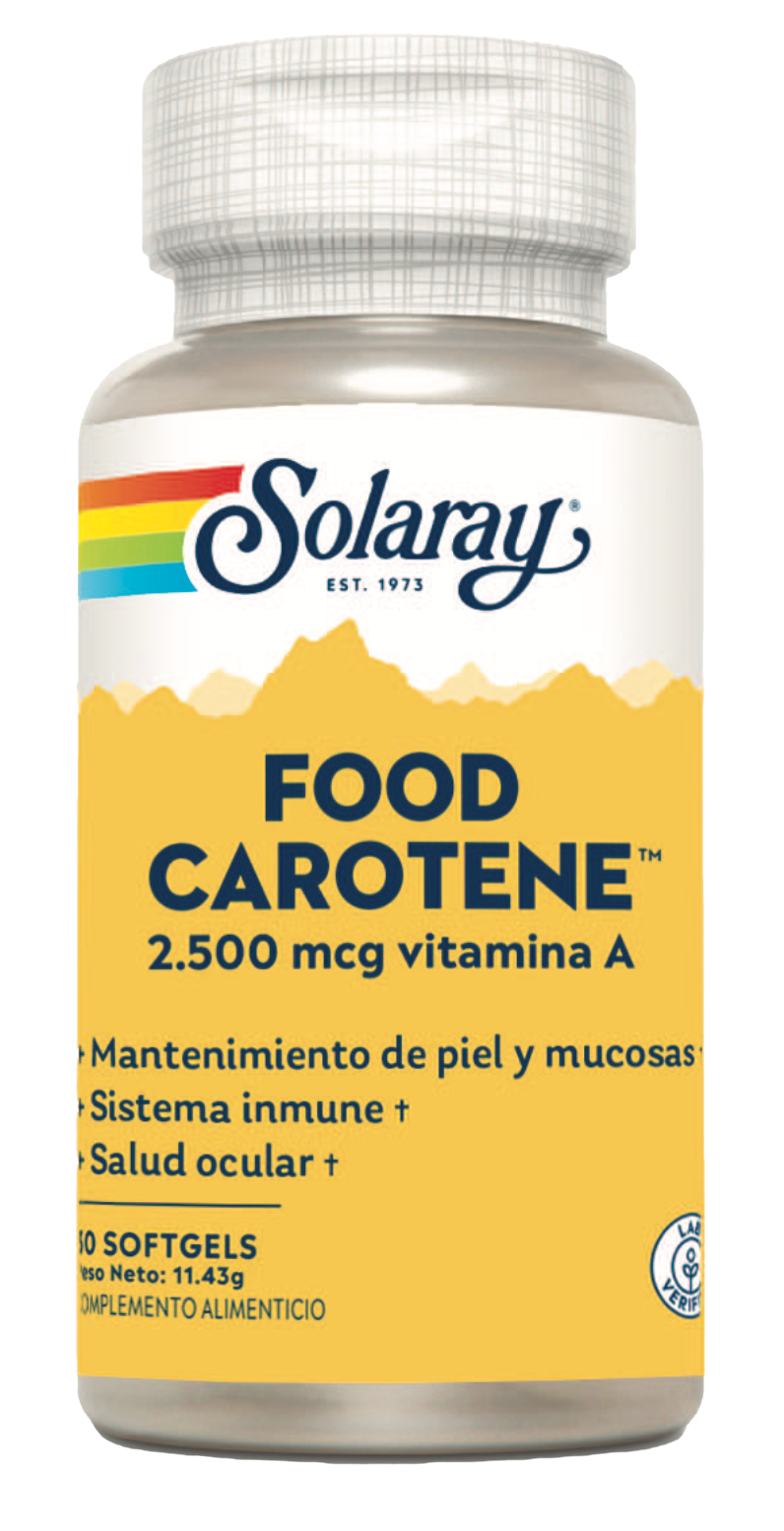 Food Caroteno Solaray 30 Softgeles – Vitamina A Natural