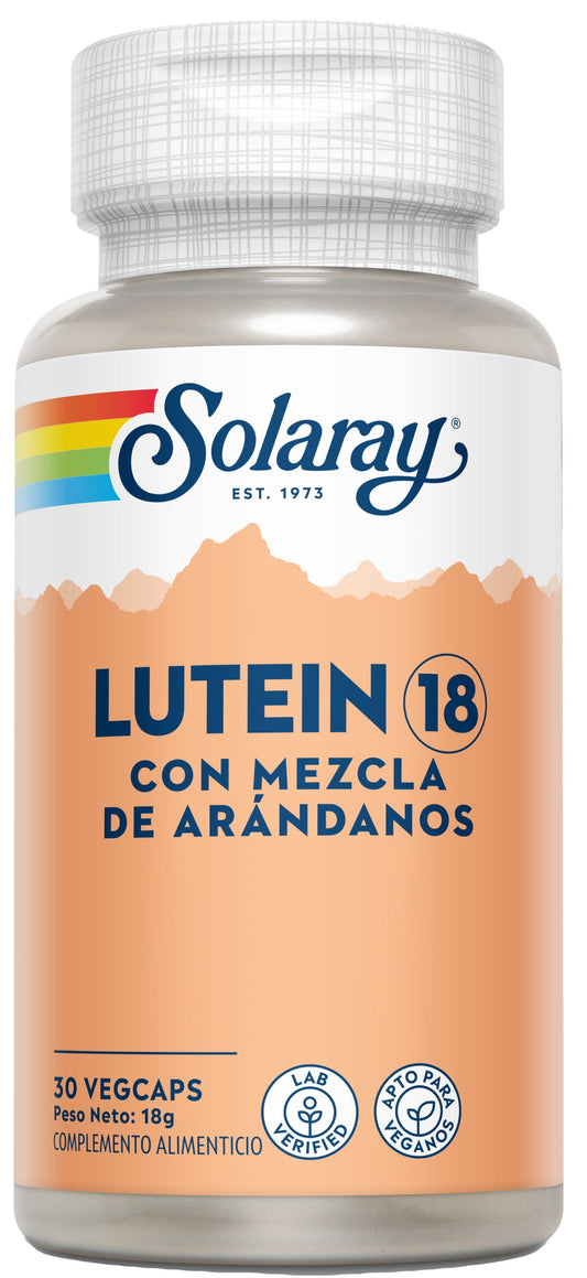 Lutein Eyes 18 mg – Suplemento Ocular Solaray 30 Cápsulas