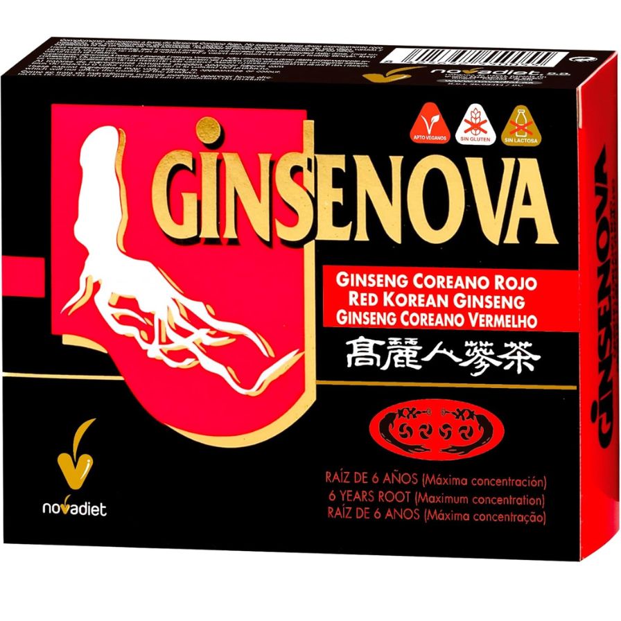 Ginsenova Ginseng Rojo Coreano 60caps Nova Diet