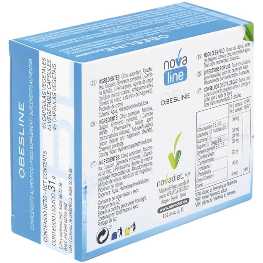 Obesline SinGluten Vegan 45caps Nova Diet