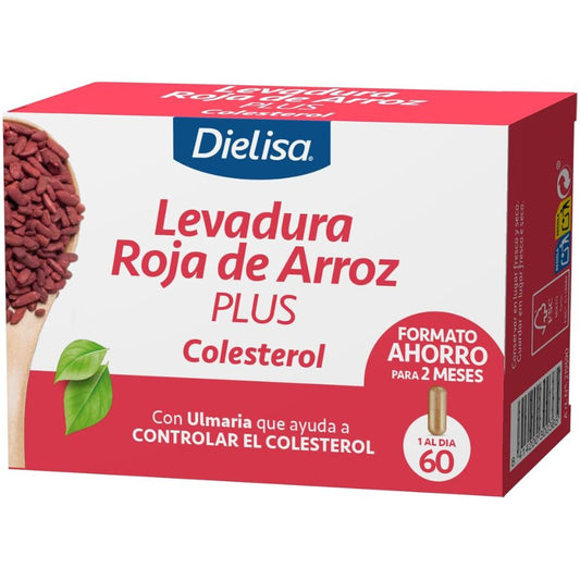 Levadura Roja de Arroz Plus Vegan 60caps Dielisa
