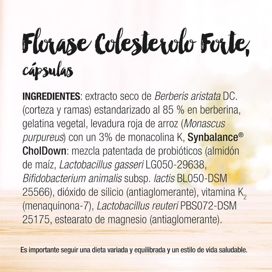 Florase Colesterolo Forte 40caps Santiveri