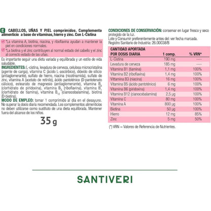 Multivigor Cabello, Uñas y Piel 48comp Santiveri