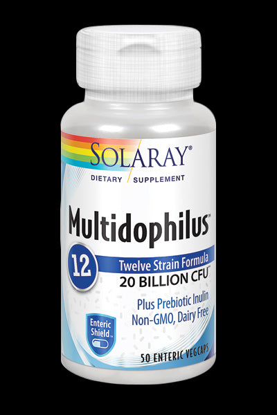 Mezcla Probiótica Multidophilus 12 Solaray 50 Cápsulas Potentes