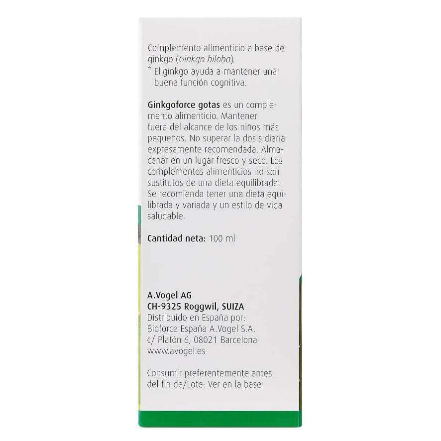 Ginkgoforce Funcion Cognitiva 100ml A.Vogel