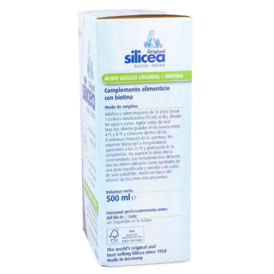 Balsamo Silicea Biotina Vegan Bio 500ml Hubner