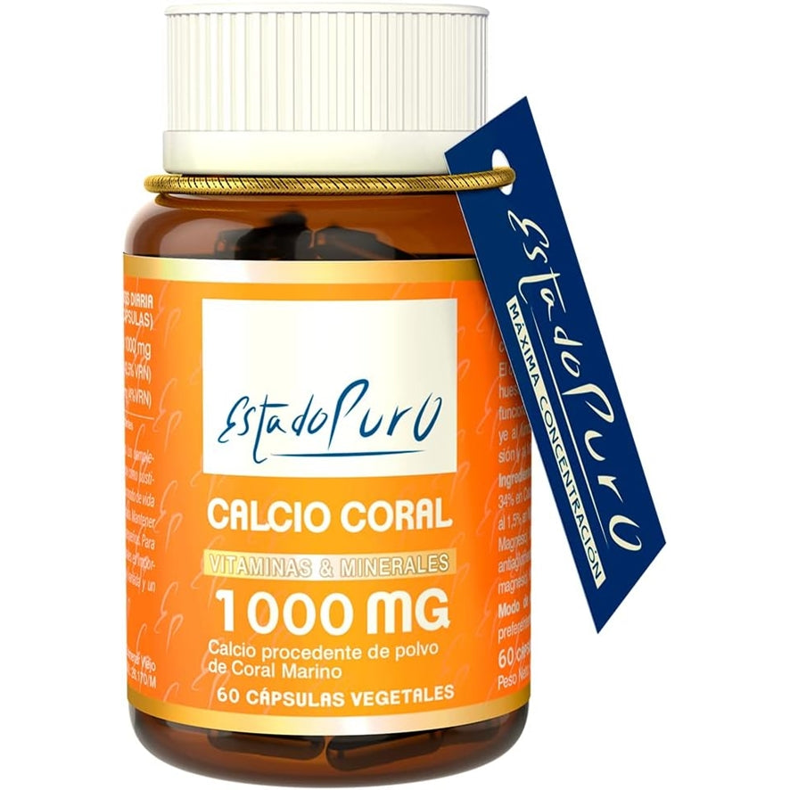 Calcio Coral Estado Puro 1000Mg 60caps Tongil
