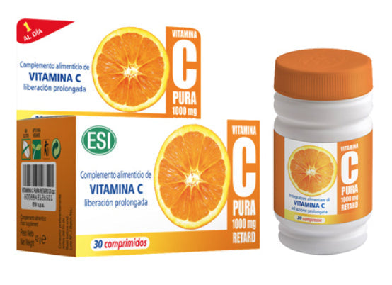 Vitamina C 1000 mg de Liberación Prolongada – 30 Comprimidos ESI