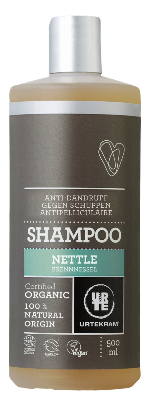 Champú Anticaspa de Ortiga Urtekram 500 ml, vegano y natural
