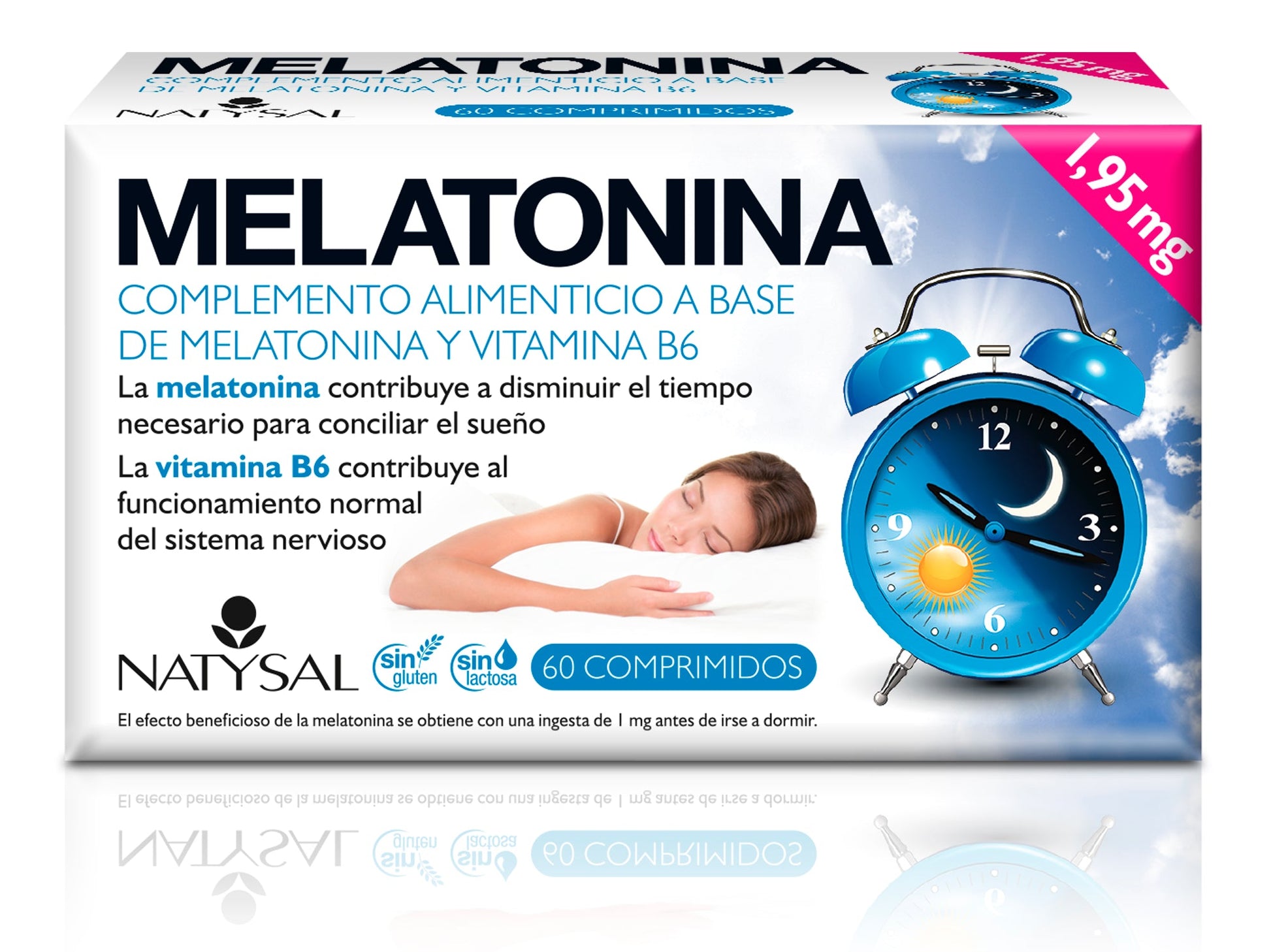Melatonina Natysal 60 comprimidos - Apoyo natural para el sueño