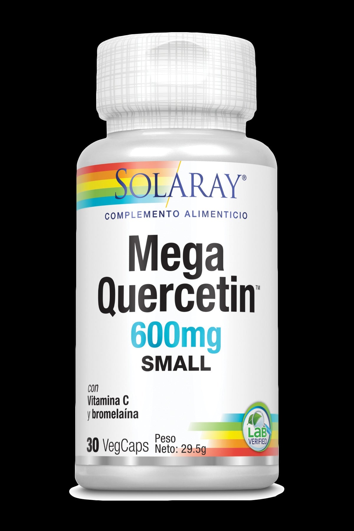 Mega Quercitin SMALL de Solaray – 30 cápsulas veganas antioxidantes
