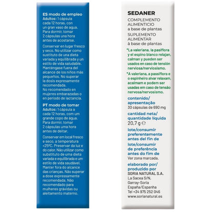 Sedaner 30caps Soria Natural