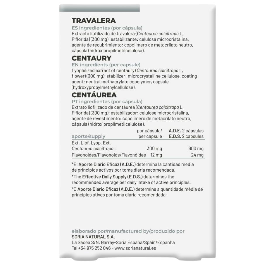 Travalera 30caps Soria Natural