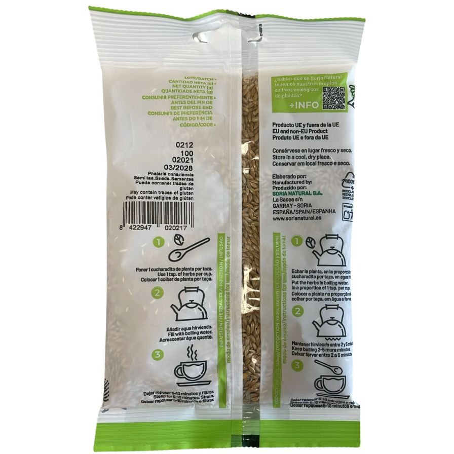Alpiste en Semillas 100g Soria Natural