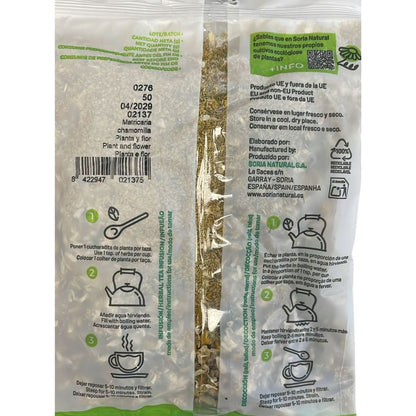 Manzanilla Dulce Bolsa 50g Soria Natural