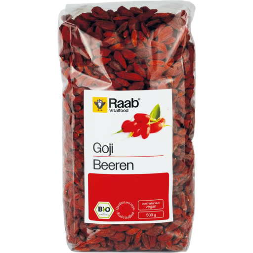 RAAB VITALFOOD GOJI bayas 500gr. BIO SG VEGAN